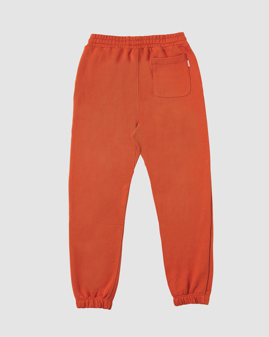 Cloud Logo Sweatpants (Burnt Orange/ White)