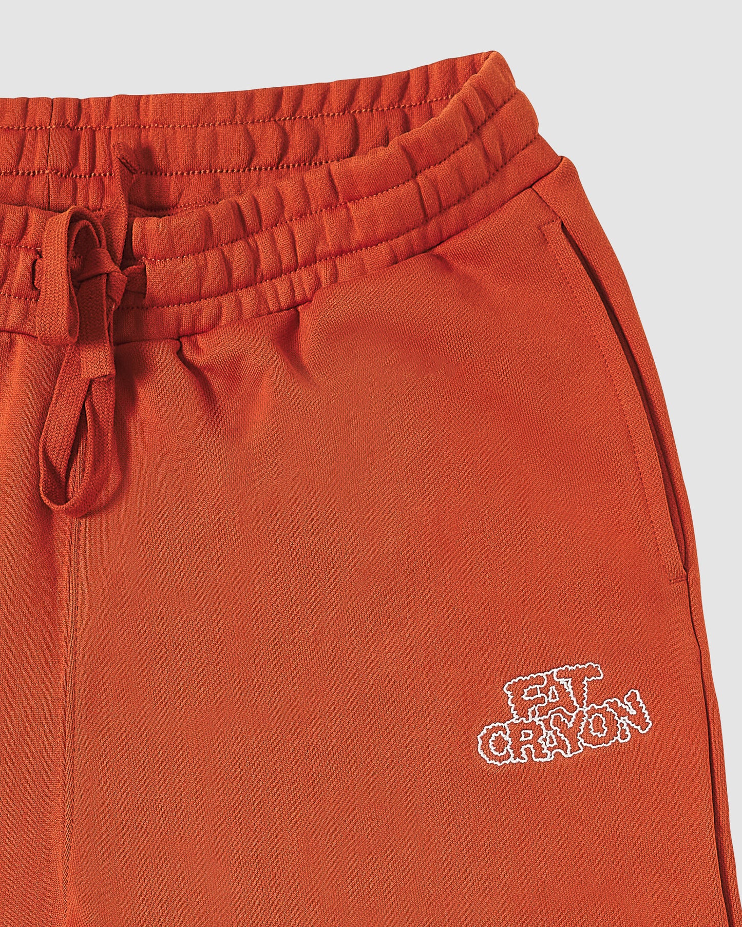 Cloud Logo Sweatpants (Burnt Orange/ White)