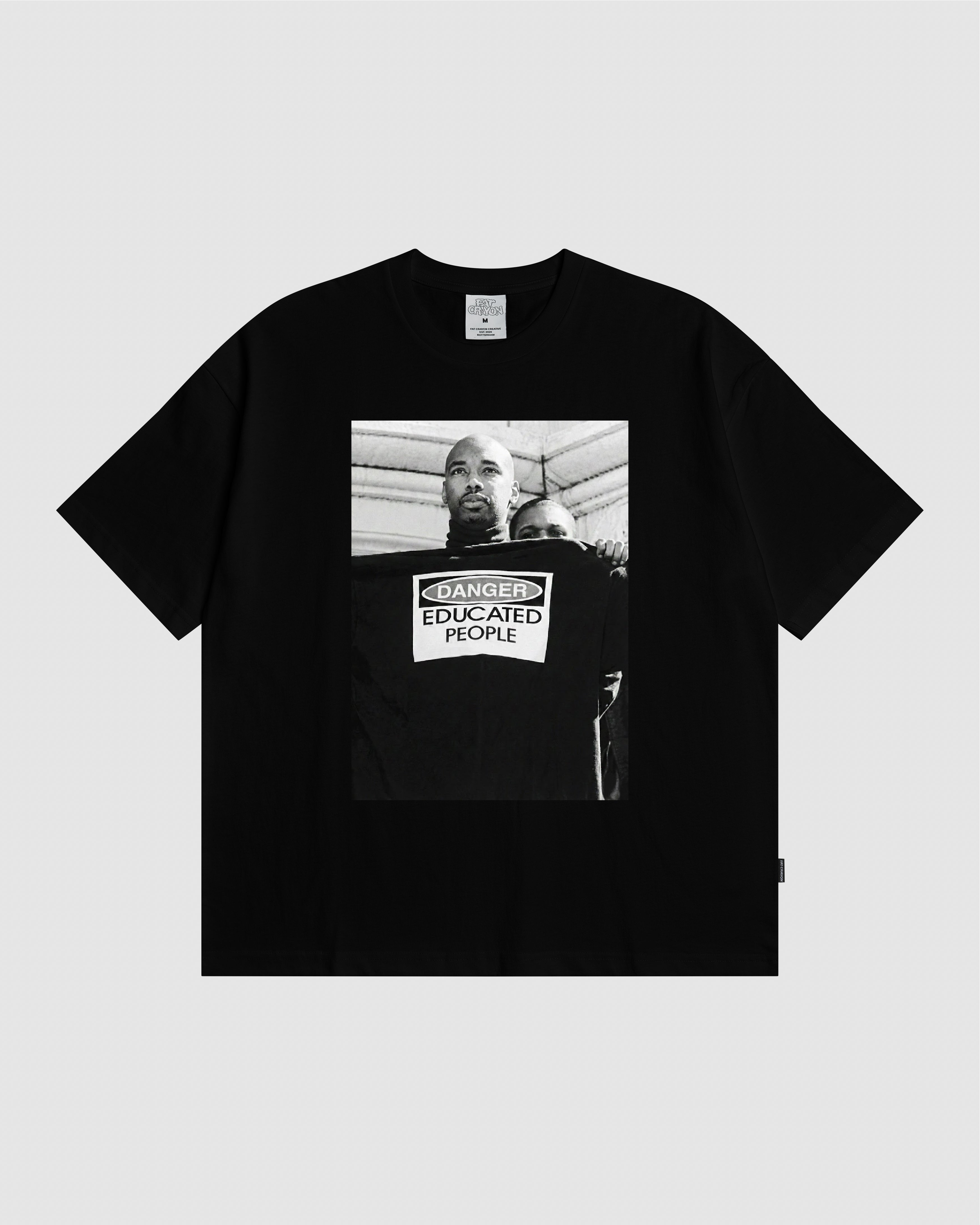 Educated People Photo Tee (Black/White)