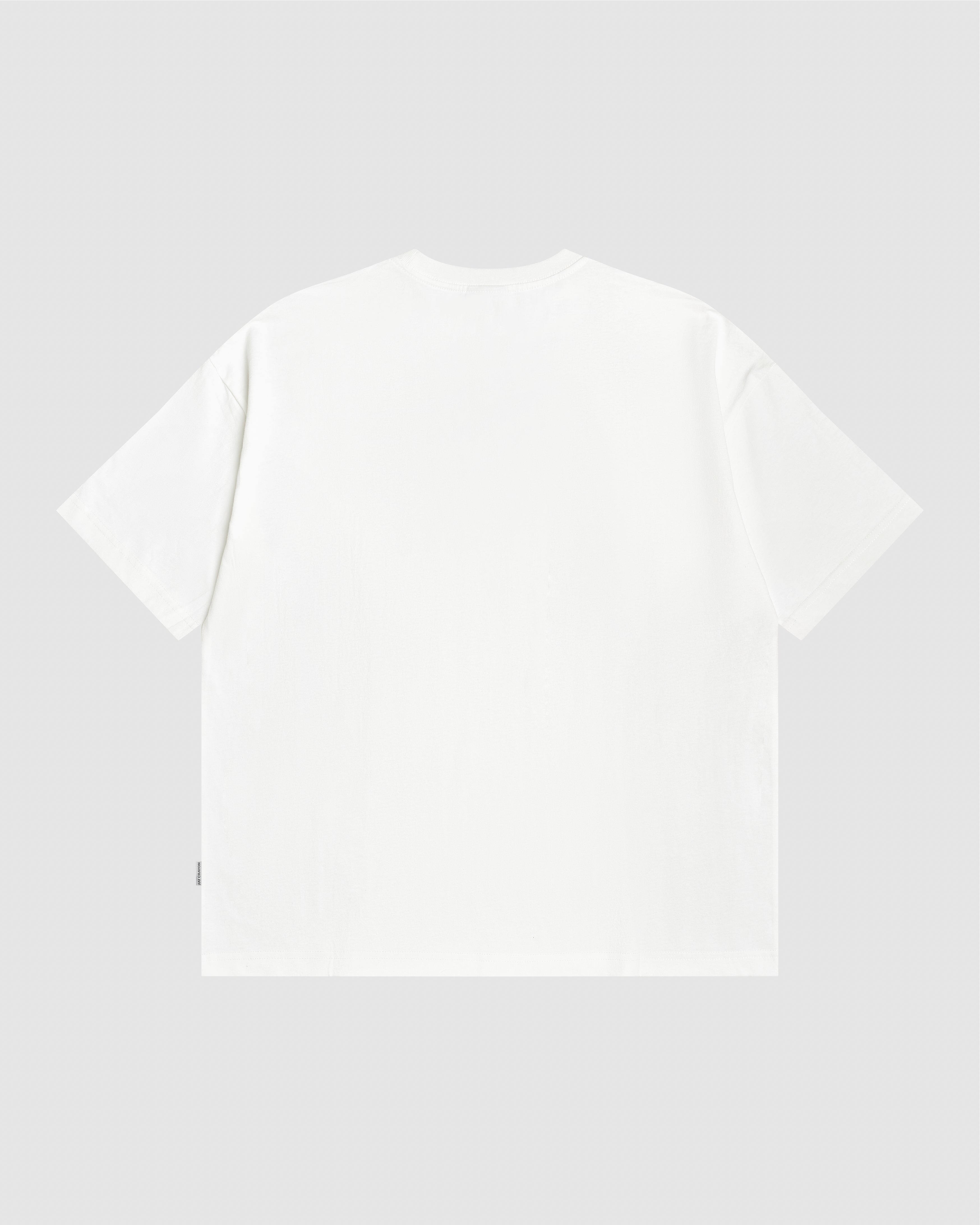 Pixelated Script Logo Tee (Rice White/ Black/Grey)