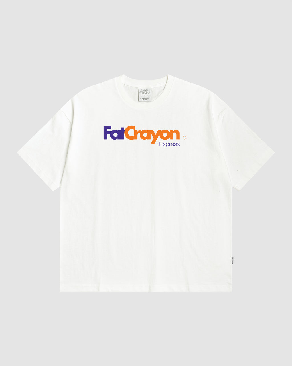FatCrayon Express Tee ( Rice White/ Multicolor)