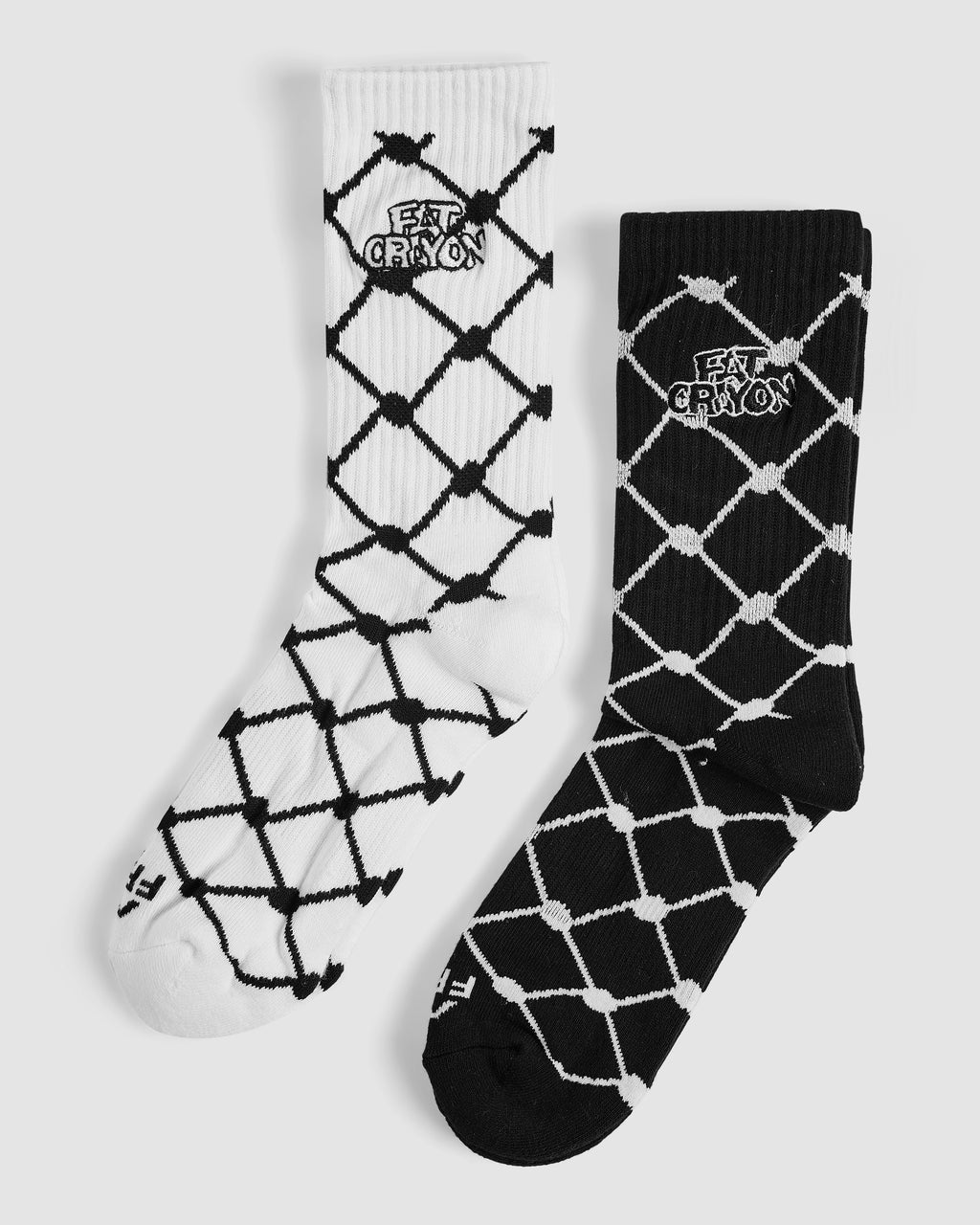 DONATION | Fat Crayon x Nadim FREE PALESTINE 2-pack Crew Socks