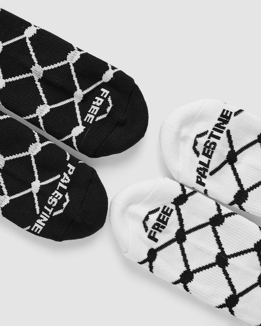 DONATION | Fat Crayon x Nadim FREE PALESTINE 2-pack Crew Socks