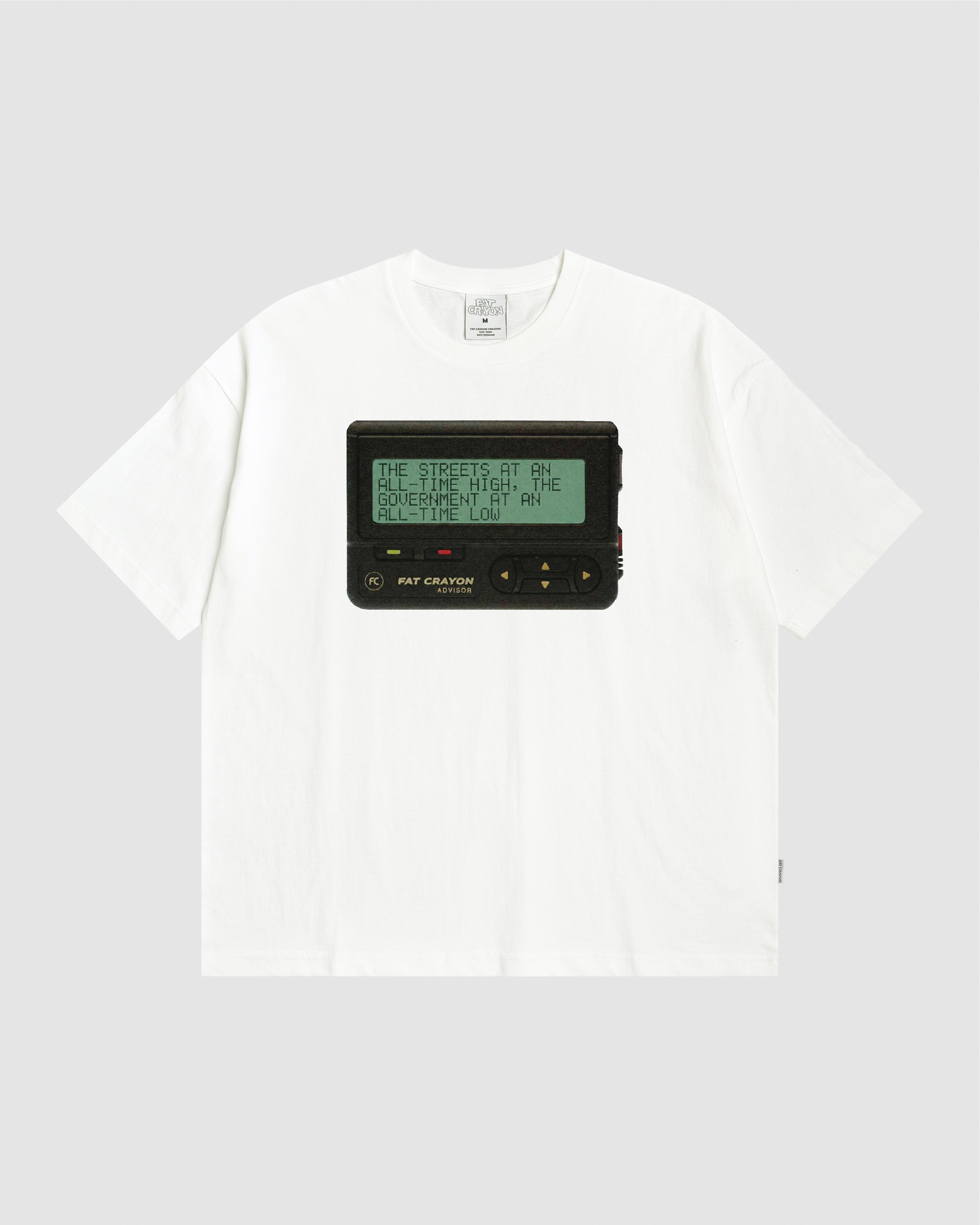Pager Tee (Rice White/ Multicolor)