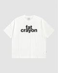 Pixelated Script Logo Tee (Rice White/ Black/Grey)