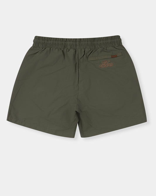 Mosaic Trackshort (Moss Green/ Forest Brown)