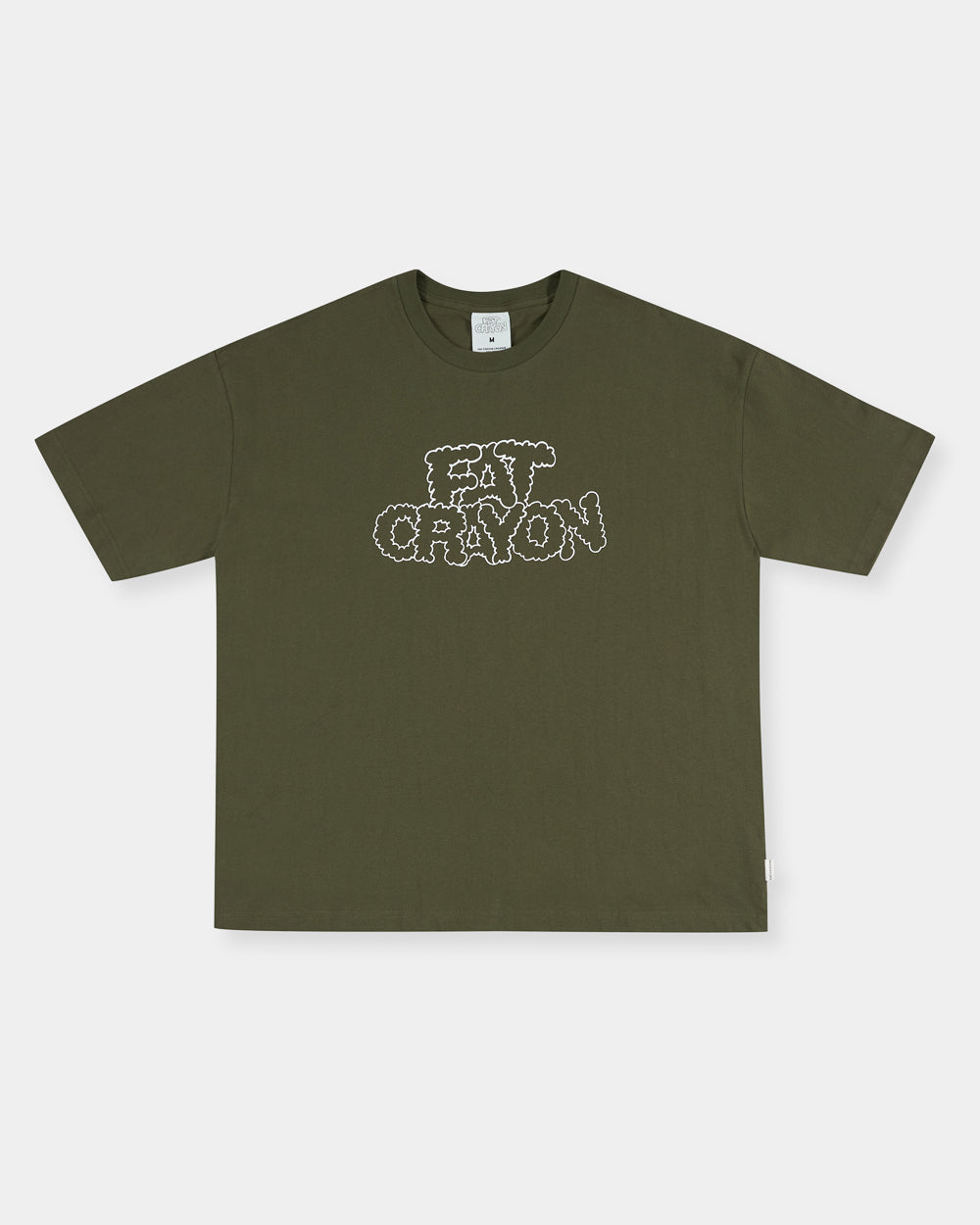 Cloud Logo Tee (Moss Green/ White)