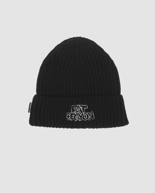 Cloud Fisherman Beanie (Black/ White)