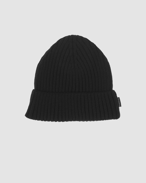 Cloud Fisherman Beanie (Black/ White)