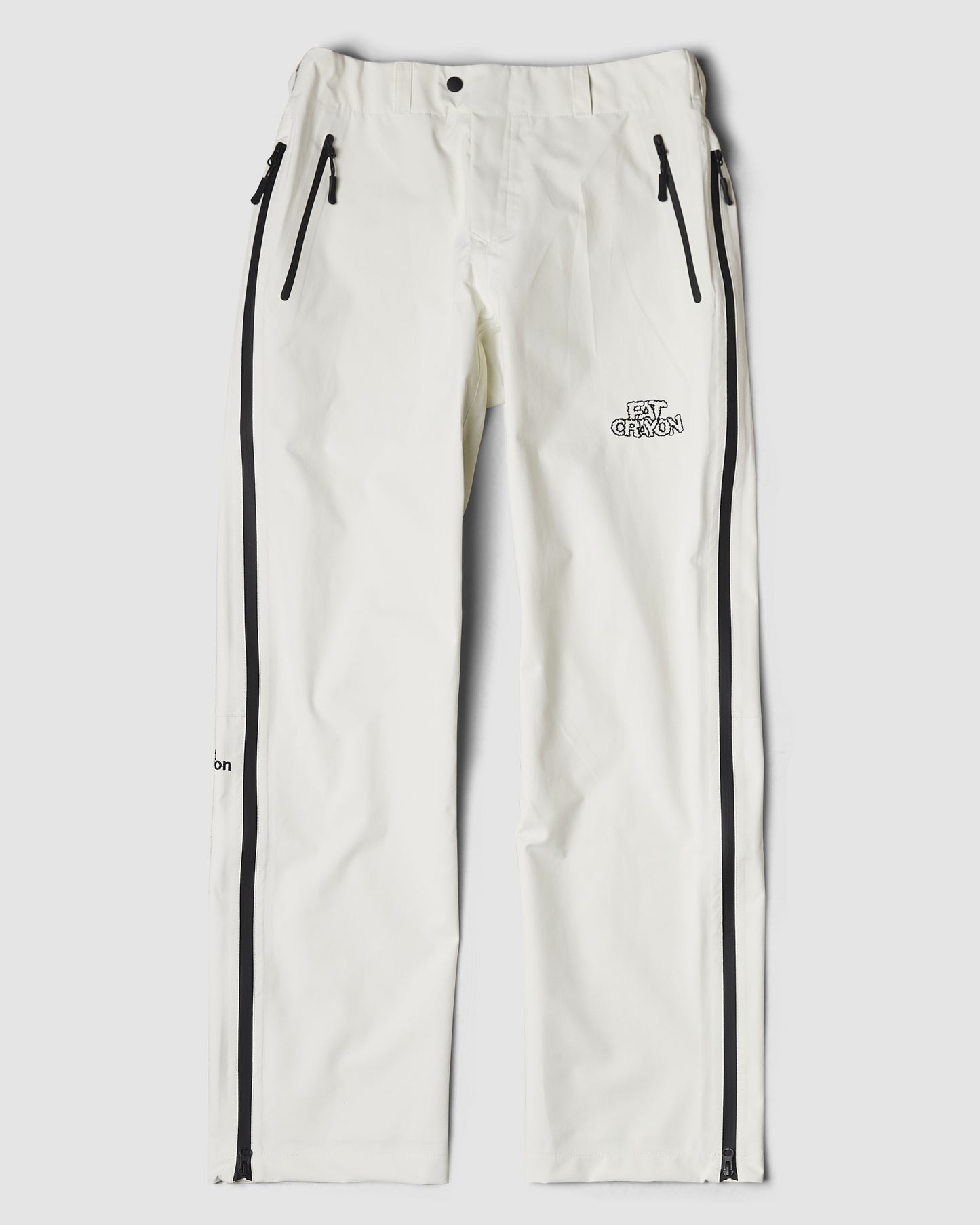 Whit Shell Pants Fat Crayon Creative | Waterproof Shell Pants (Rice White/Black)