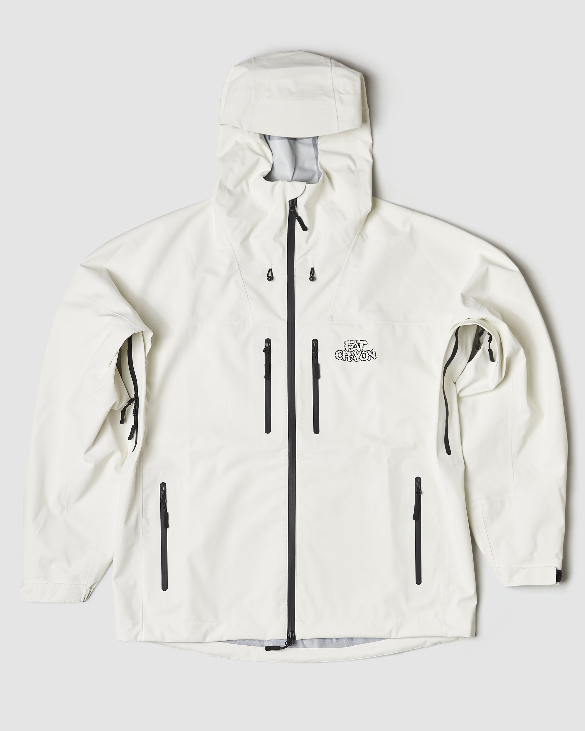 Waterproof Shell Jacket (Rice White/ Black)
