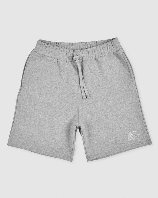 Cloud Logo Heavy Cotton Short (Heather Grey/White)