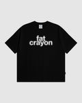 Pixelated Script Logo Tee (Black/White)
