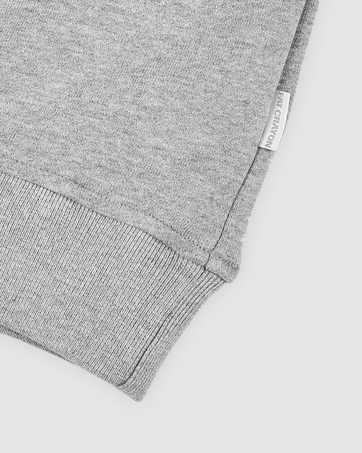 Cloud Logo Heavy Cotton Sweater (Heather Grey/White)